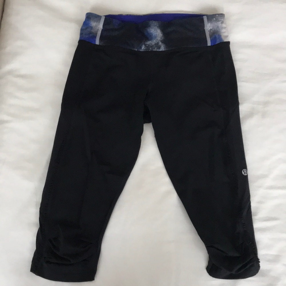 Lululemon crop with ruffled details